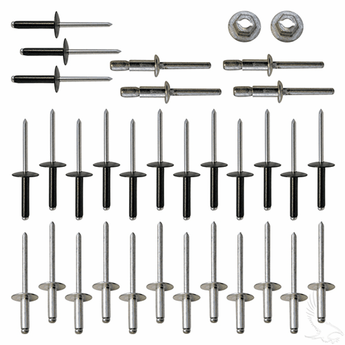 Rivet Kit, Body, E-Z-Go TXT 96+