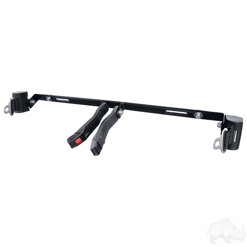 Seat Belt Kit includes: (2) 42" Fully Extended Seat Belts, Bracket and Hardware