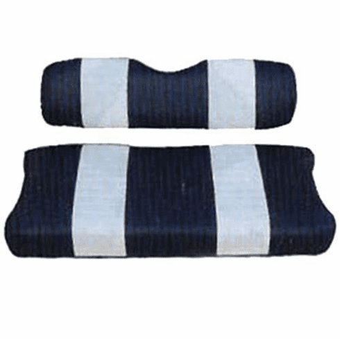 SEAT CUSHION SET,NAVY/WHTE,FRONT,EZ MED/TXT