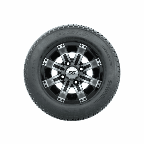 Set of (4) 10" GTW Tempest Wheels Mounted on GTW Street Tires