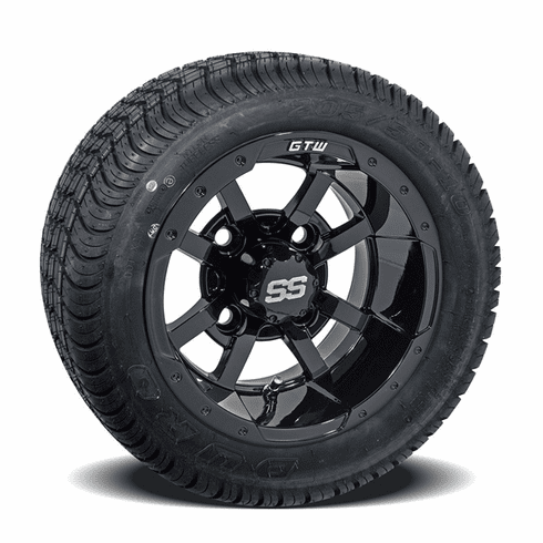 Set of (4) 10 inch GTW Storm Trooper Wheels on Lo-Pro Street Tires