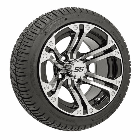 Set Of (4) 12" GTW Specter Wheels On GTW Fusion Street Tires