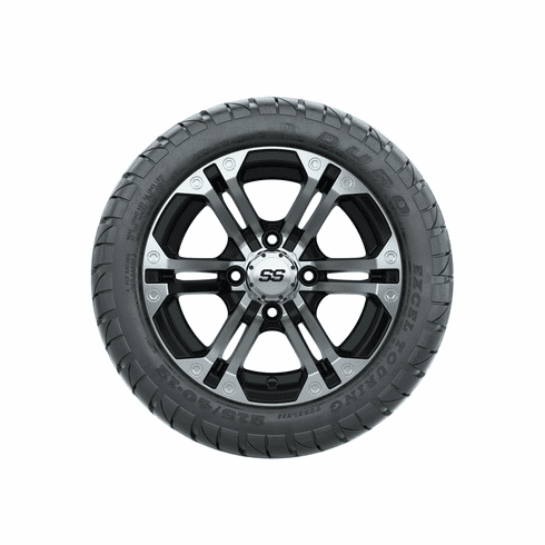 Set of (4) 12" GTW Specter Wheels on Lo-Pro Street Tires