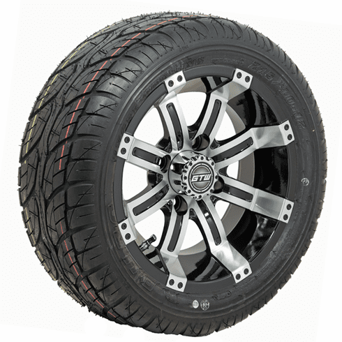 Set of (4) 12 inch GTW Tempest Wheels on Lo-Pro Street Tires