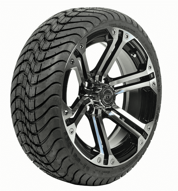 Set of (4) 14 inch GTW Specter Wheels on GTW Lo-Pro Street Tires
