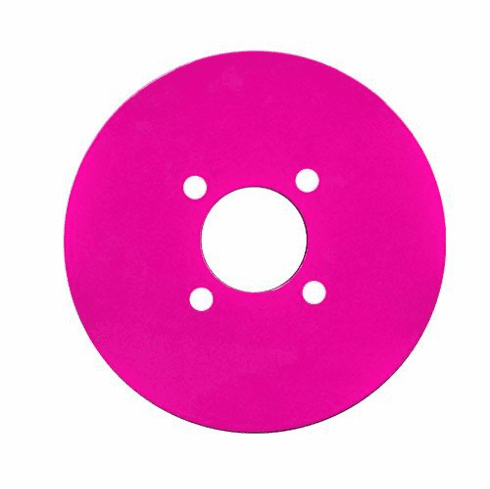Set of (4)  MadJax Pink Aluminum Wheel Plates (For 12"  / 14" )