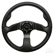 RHOX Steering Wheel, Formula GT Black Grip/Black Spokes 13" Diameter