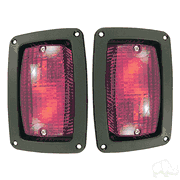 LED Taillights with Bezels, Club Car DS, Yamaha G14-G22