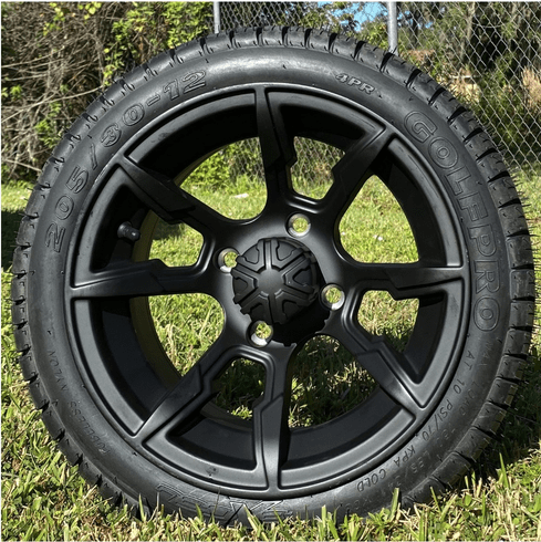 Tire/Wheel Combo - 12" - Atlantis Black
