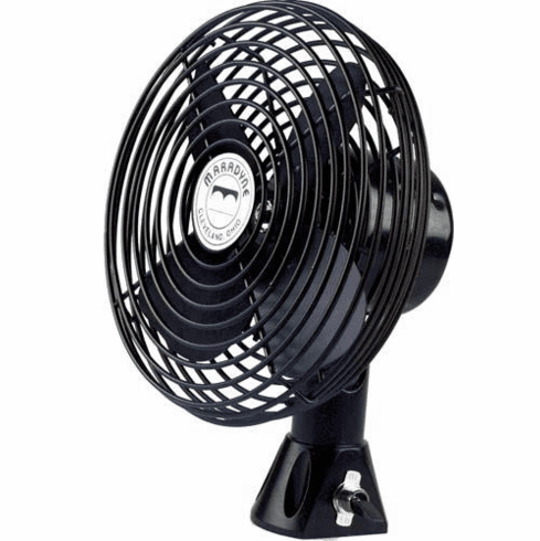 Two speed, Non-Oscillating, Black Heavy Duty, Metal Fan