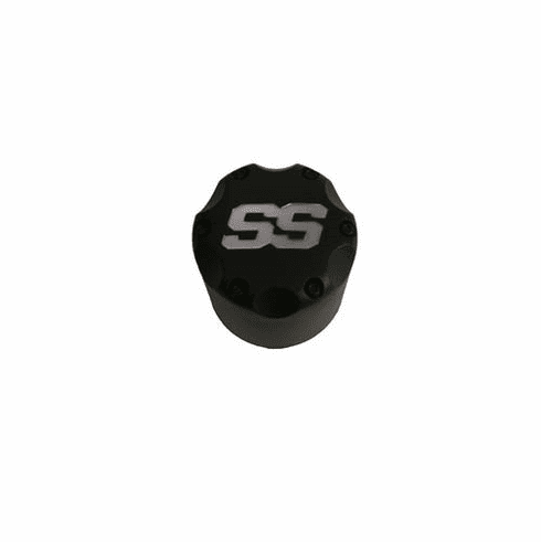 Wheel Cap SS Matte Black Snap-in