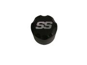 Wheel Cap SS Matte Black Snap-in
