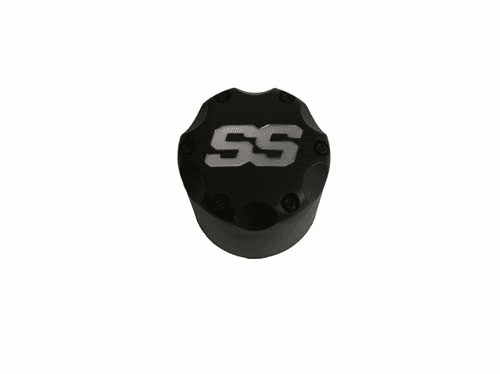 Wheel Cap SS Matte Black Snap-in