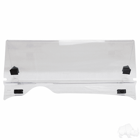 Windshield, Impact Modified Clear 2 Piece, E-Z-Go RXV 08-23