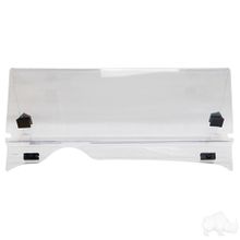 Windshield, Impact Modified Clear 2 Piece, E-Z-Go RXV 08-23