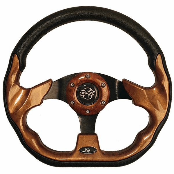 Woodgrain Racer Steering Wheel