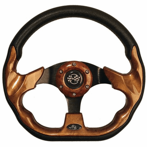 Woodgrain Racer Steering Wheel