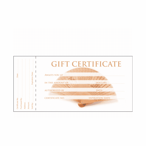 Gift Certificates - 50 Ct.<BR>