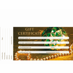 Gift Certificates - 50 Ct.<BR>