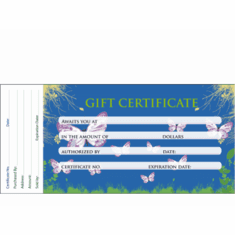 Gift Certificates - 50 Ct.<BR>