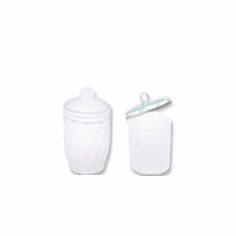 Glass Dappen Dish with Lid<BR>