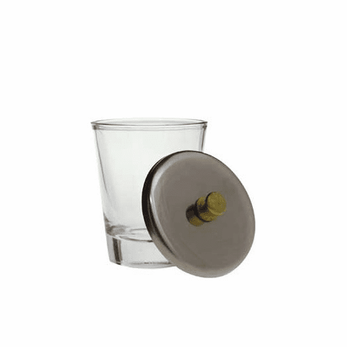 Glass Jar with Metal Lid<BR>