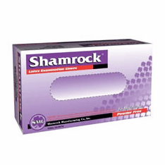 Shamrock Powder-Free Latex Gloves