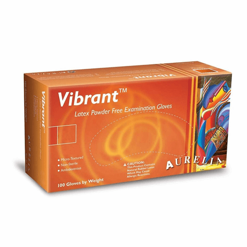 Vibrant Powder-Free Latex Gloves