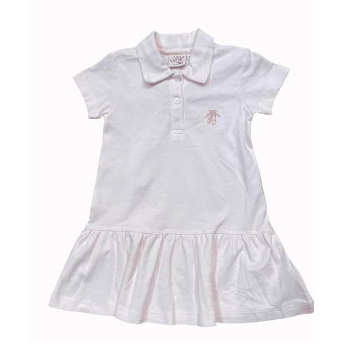 Luigi Ballet Slippers Embroidered Dress. Pima Cotton. Softest Cotton in the world! c