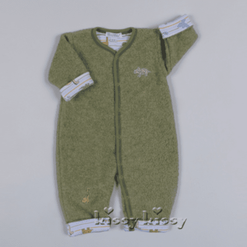 Kissy Kissy Jurassic Dino SHERPA Reversible Playsuit.0-3m