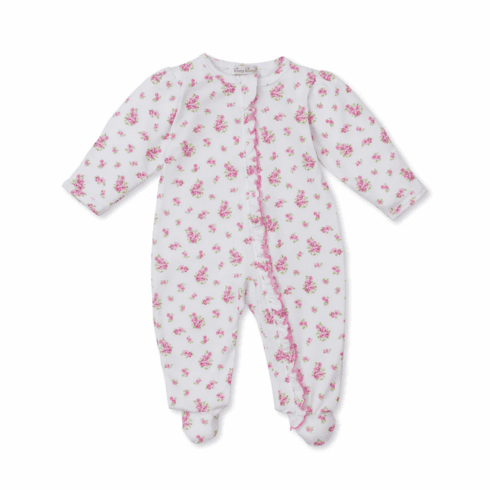 Kissy Kissy Roses and Blooms Footie with Zipper F25RAR04Zppink