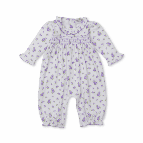 Kissy Kissy Roses and Blooms Smocked Print Playsuit F25RAR10plilac