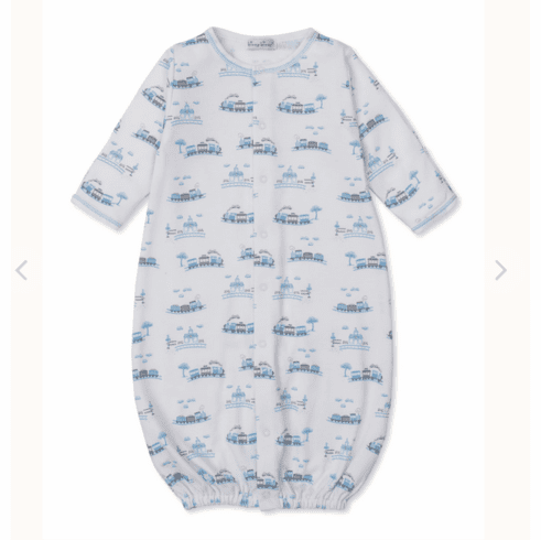 Kissy Kissy Round About Rail Print Convertible Gown. F25RAR14p