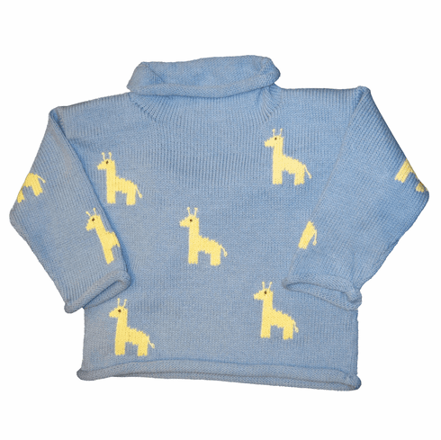 Luigi George the Giraffe soft sweater. Peruvian cotton.