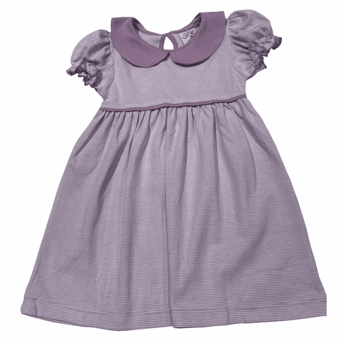 Luigi Softest Purple Dress. Peruvian Pima Cotton.T