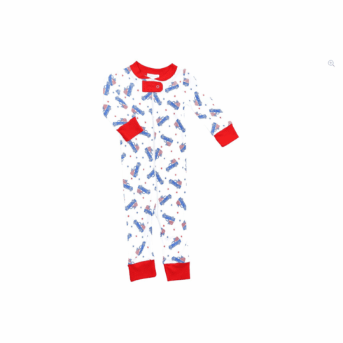 Magnolia Baby Lil' Patriot One Piece. Peruvian Pima Cotton.