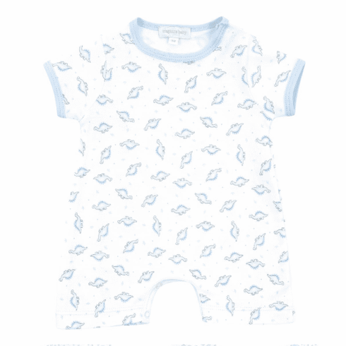 Magnolia Baby Tiny Dinosaur Print Short Playsuit