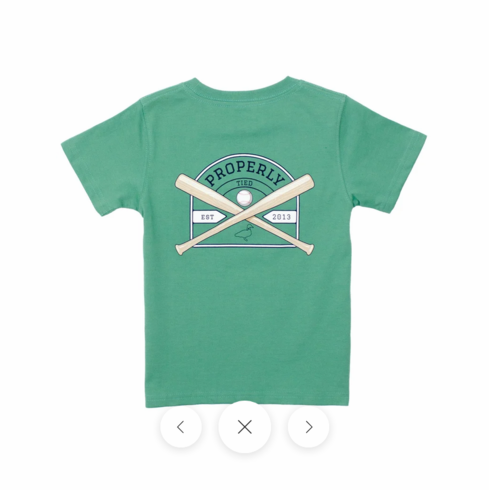Properly Tied Baseball Shield Short Sleeve Ivy Pocket Tee. B