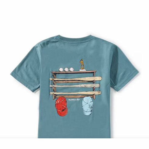 Properly Tied Bat Rack Short Sleeve Pocket Tee. T