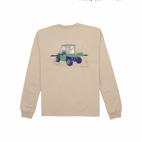 Properly Tied Side by Side Long Sleeve Light Tan Tee.