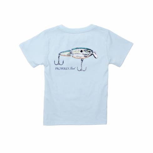 Properly Tied Swimbait Short Sleeve Periwinkle Pocket Tee. T