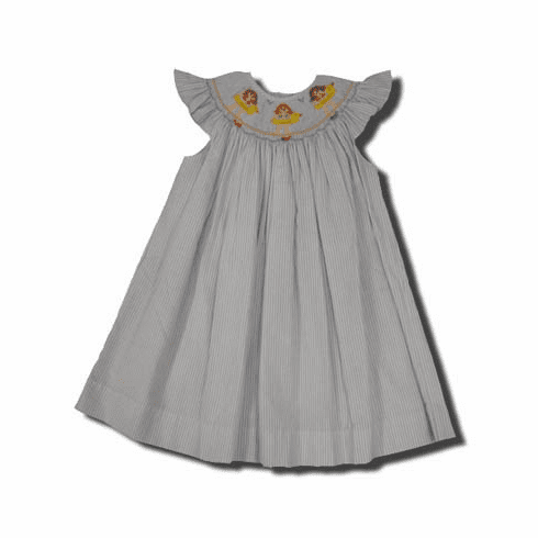 Remember Nguyen Beach Day angel wing bishop dress. Super fun and coordinates with the boys.  