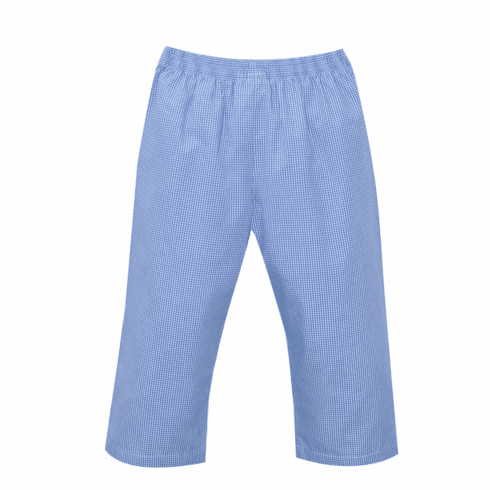 Remember Nguyen Blue Check Elastic Pants. Boy