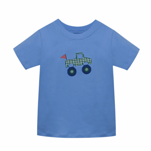 Remember Nguyen Blue Monster Truck Shirt. Toddler Boy