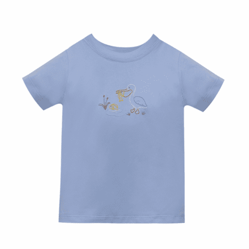 Remember Nguyen Boys Blue Pelican Soft Knit Shirt.  Toddler Boy