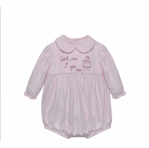 Remember Nguyen Catch Me If You Can Pink Knit Bubble. Infant Girl