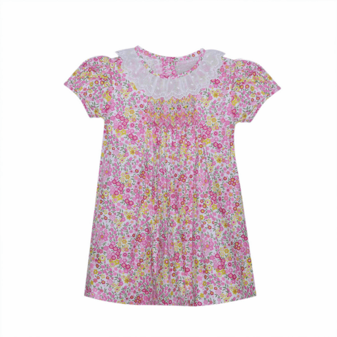 Remember Nguyen Charlsie Dress with Pink Flowers. Infant