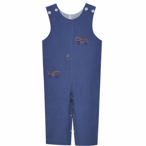 Remember Nguyen Construction Navy with Embroidery Longall. Toddler Boy