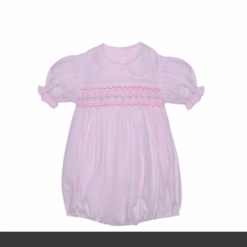 Remember Nguyen Francis Pink Bubble with Smocking. Toddler