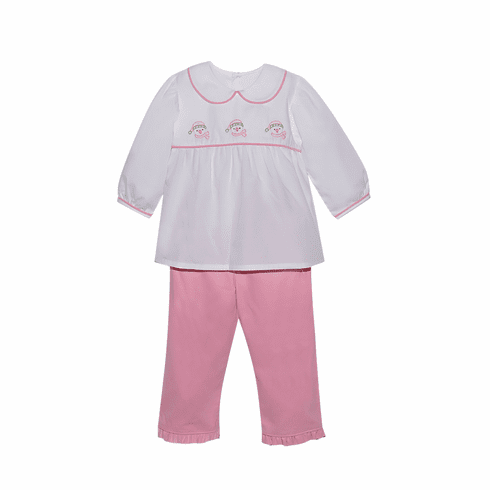Remember Nguyen Girls Snowman Pant Set.